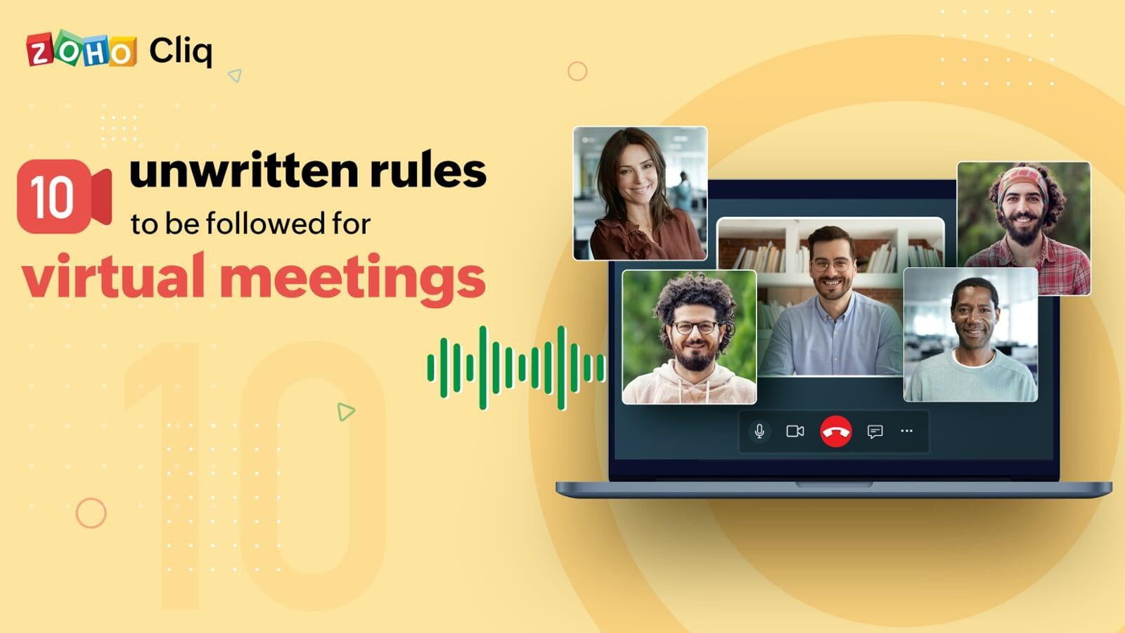 Ten unwritten rules for virtual meetings.